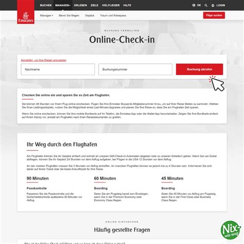 emirates web check in|emirates einchecken.